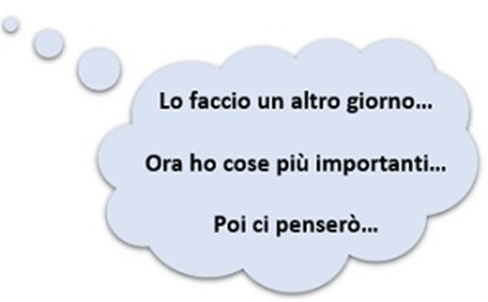 Bias procrastinazione